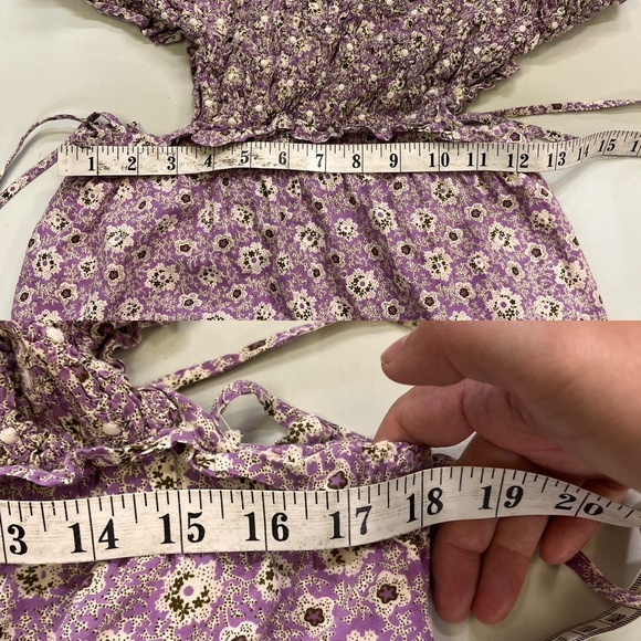 Sea New York Ida Apron Dress Lilac Floral Midi - Picture 6 of 14